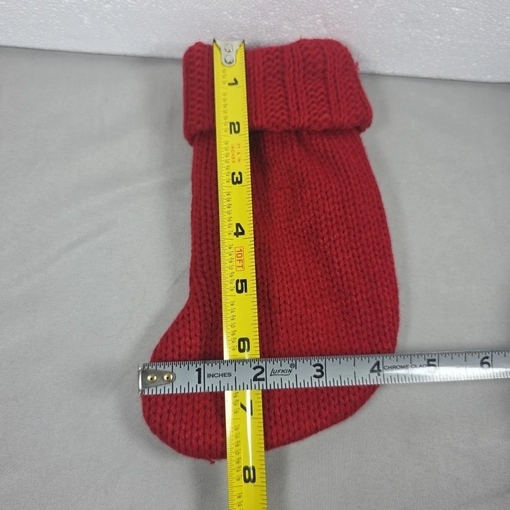 Letter J Wondershop Monogram Mini Christmas Stocking Initial Red Knit Target